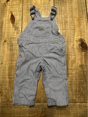 Wrangler Jean Co Baby Toddler Striped Overalls 3-6 Months Boys Infant Kids Y2K
